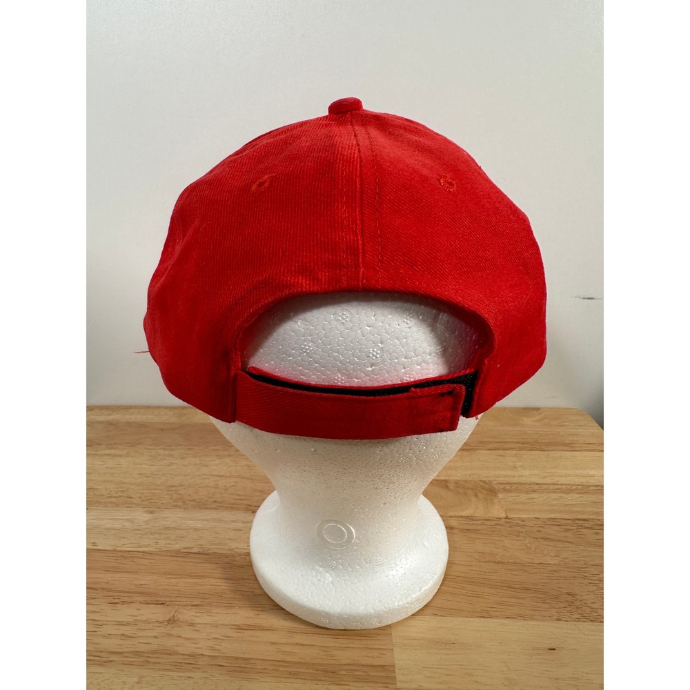 Dead Sea Souvenir Hat Red Baseball Cap Dead Sea Fishing Club Adjustable OSFM Hat - Picture 4 of 11